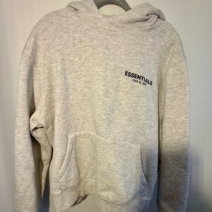 Essentials Men’s Heather Gray Hoodie Size L